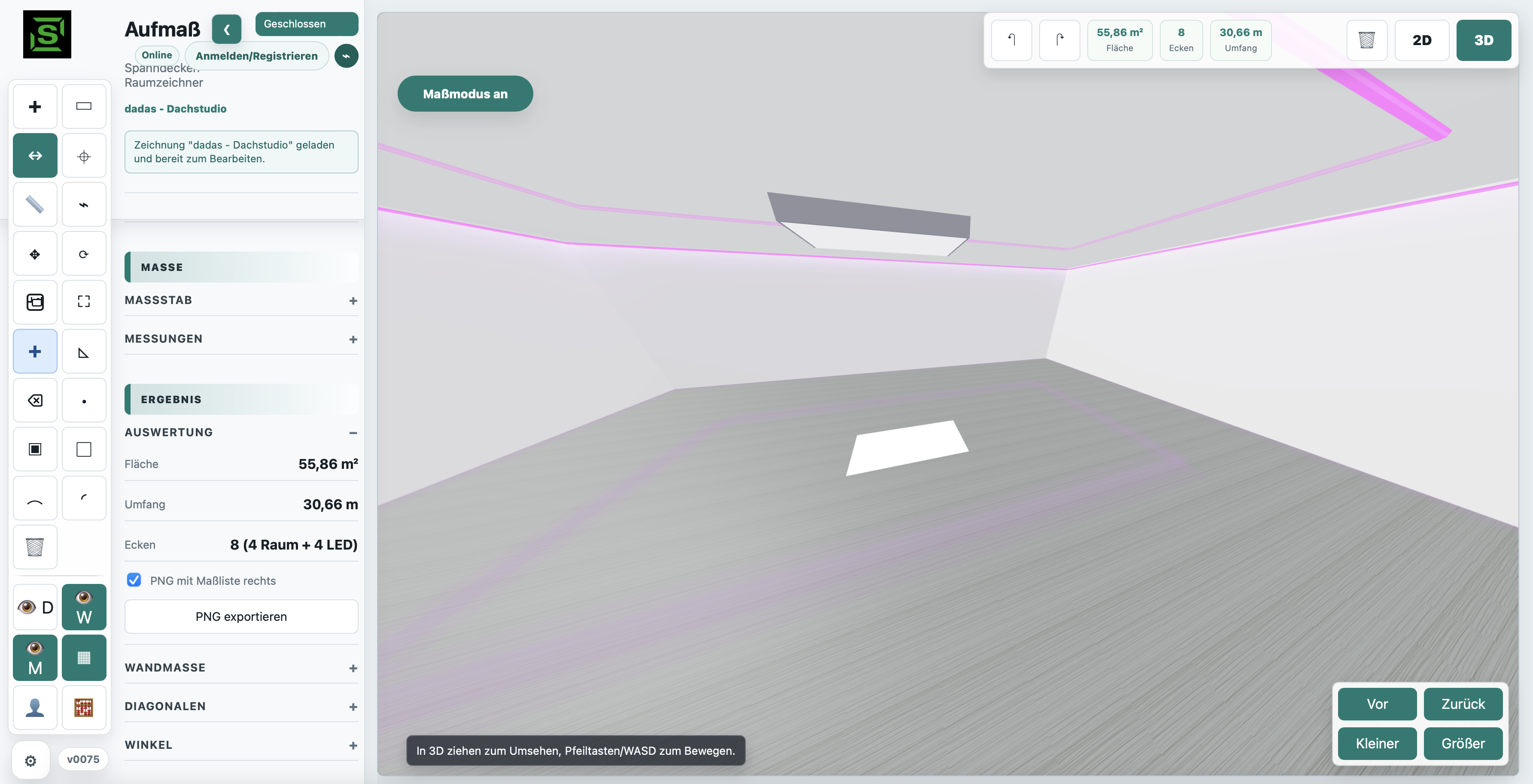 3D Spanndecken Vorschau