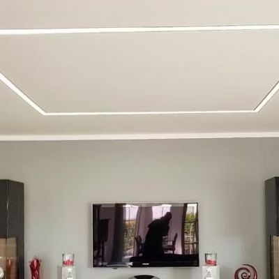 LED Lichtleiste im Wohnzimmer