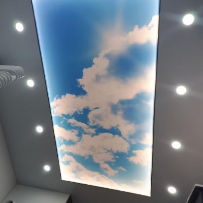 Wolkenimmel als Spanndecke