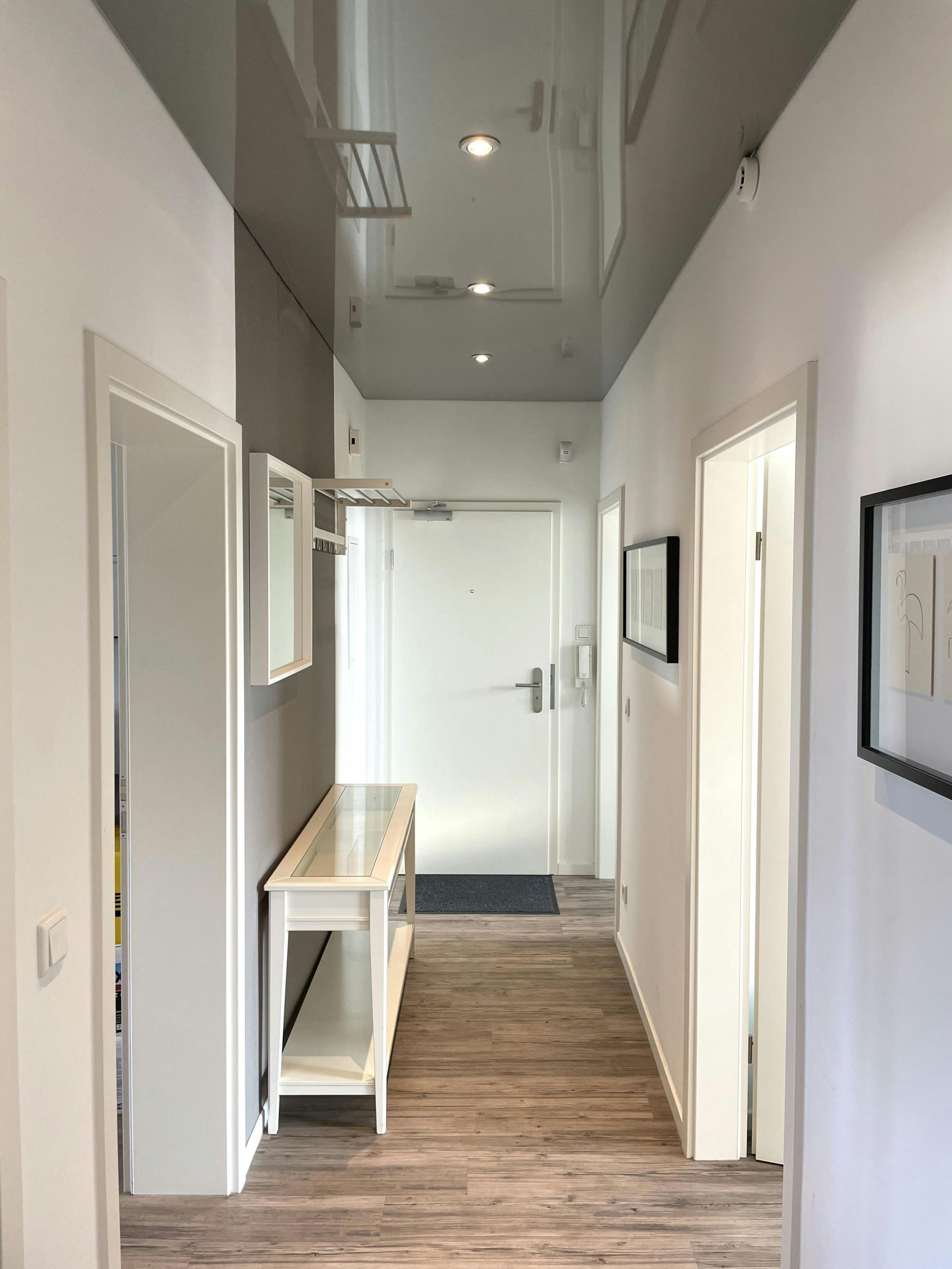 Hochglanz Spanndecke Grau