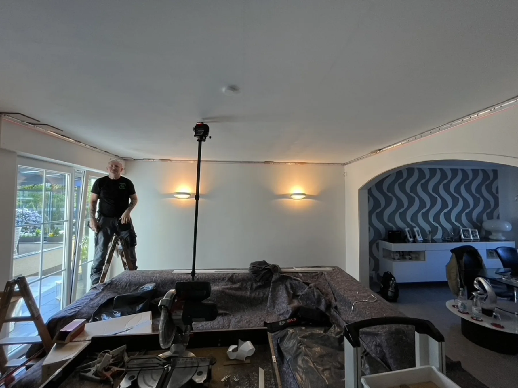 Decke im Altbau gerade machen Beispiel 2