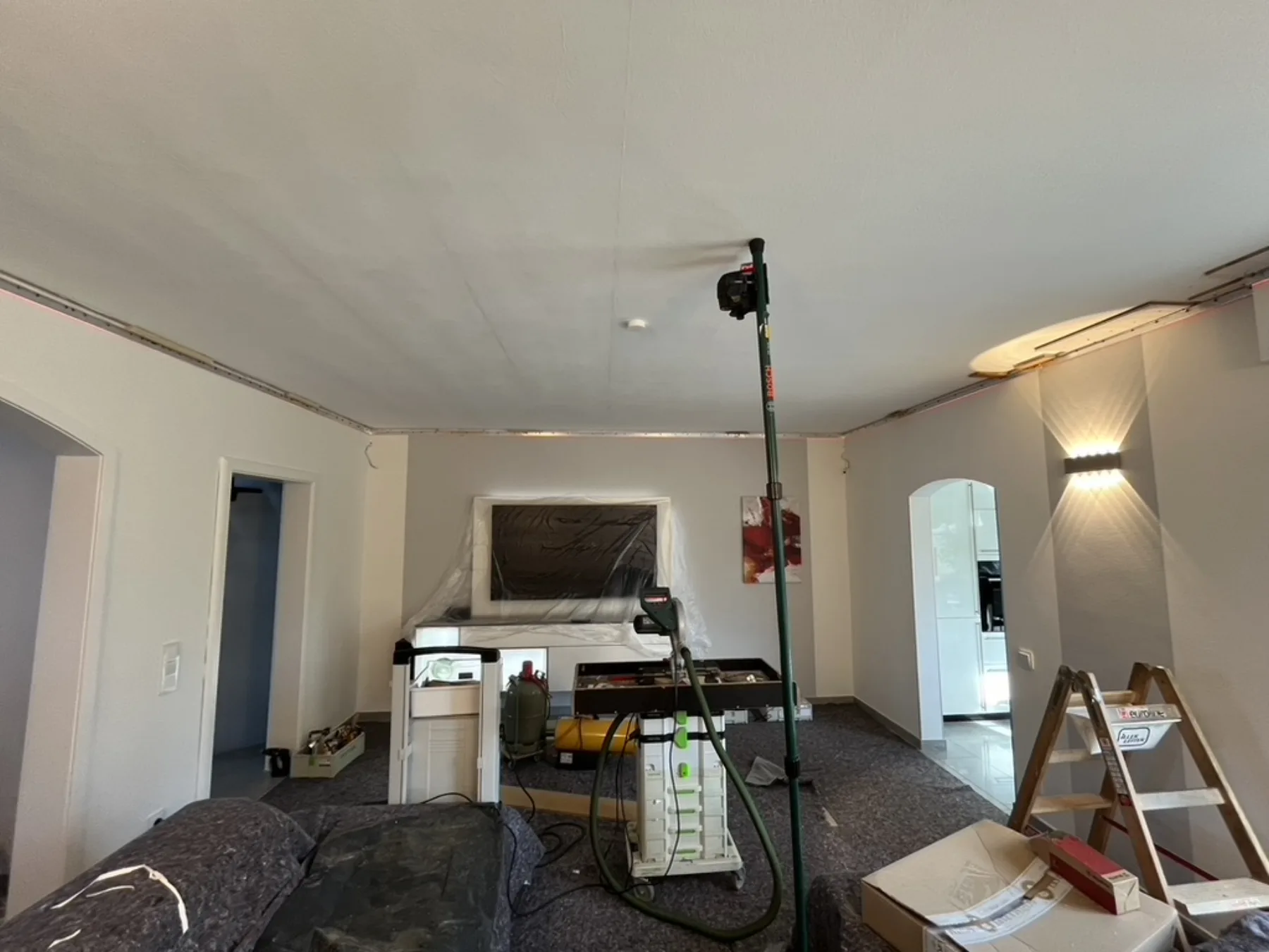 Decke renovieren ohne Tapezieren Planung