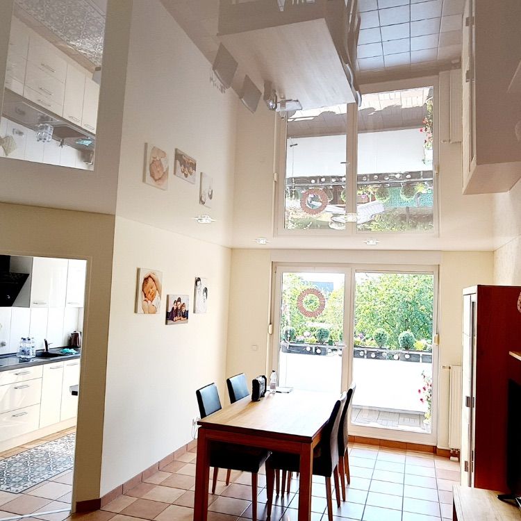 Spanndecke im Wohnzimmer in Aachen