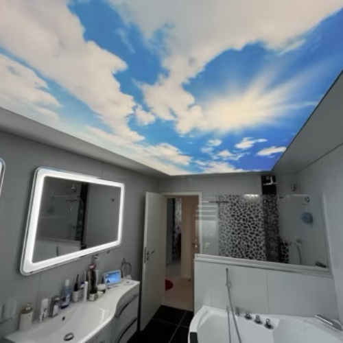 Spanndecke im Badezimmer in Aachen